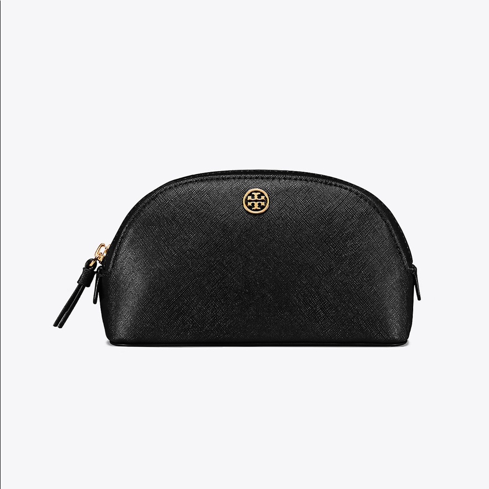NWT Tory Burch Robinson Small Makeup Bag - Black